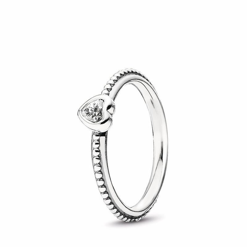 Pandora One Love Promise Ring - Sterling Silver/Cubic Zirconia - Canada | GH2289CJ